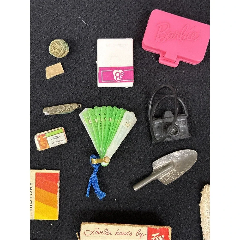 Barbie Doll House Accessories Vtg to Modern Lot Tammy Tressy Book Record TV Dish